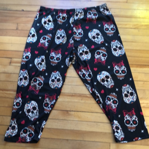 Loveu Dear sugar skull capri leggings 3XL - Picture 2 of 6